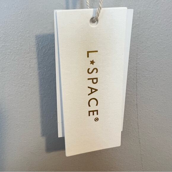 NWT l*space Finneas Bikini Top Slate Lily sz M Triangle Bralette Adjustable Chic - Picture 6 of 7